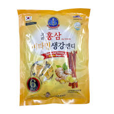 KOREAN RED GINSENG VITAMIN GINGER CANDY 300G