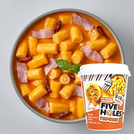 FIVE HOLES TOPOKKI SPICY & CARBONARA 112G