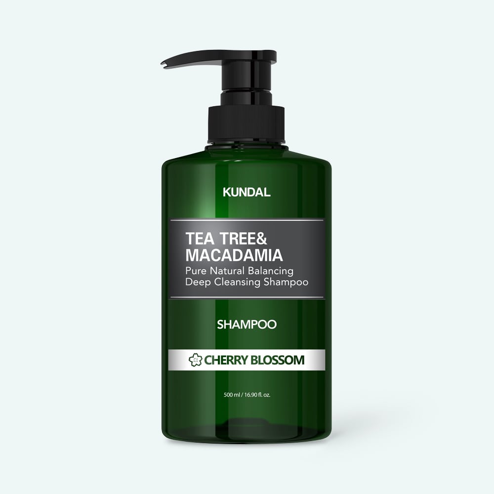 KUNDAL TEA TREE MACADAMIA SHAMPOO CHERRY BLOSSOM 500ML