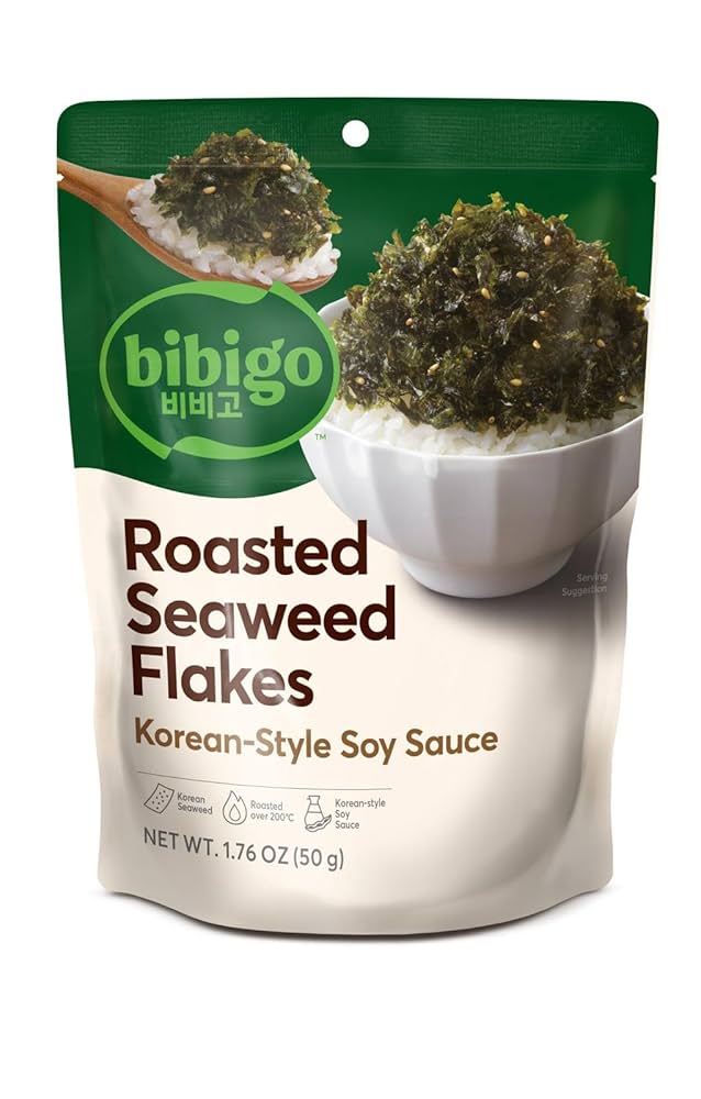 ROASTED SEASONED SEAWEED  FLAKES korea style soy sauce