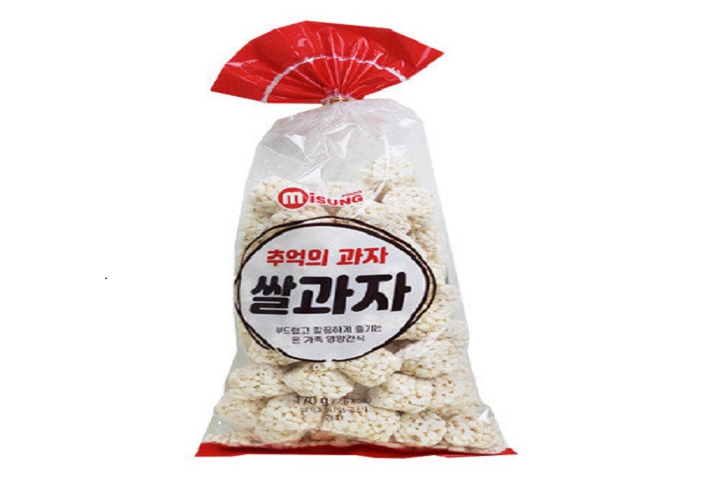 RICE SNACKS KOREA STYLE 170G وجبة خفيفة من الأرز على الطريقة الكورية 170 جرام