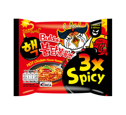 3X Spicy Buldak Ramen Noodles