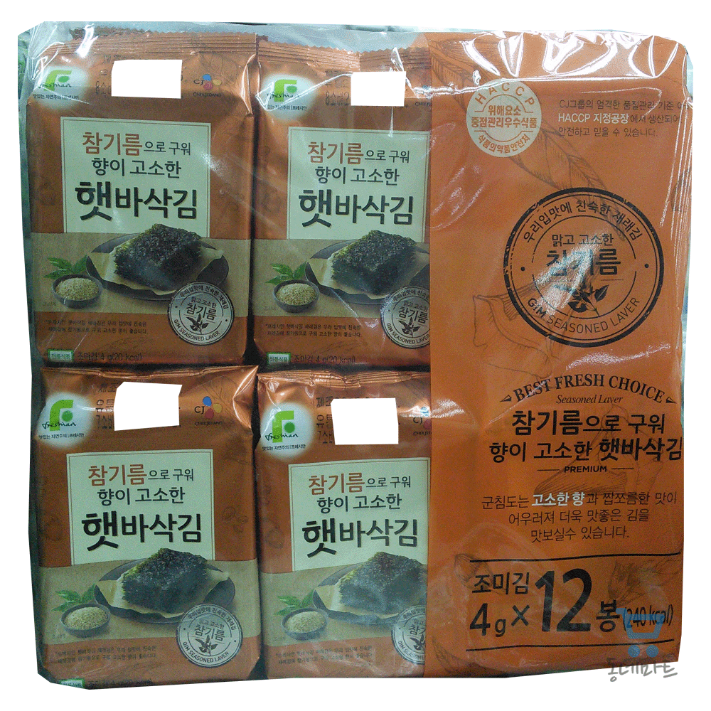 CRISPY TOASTED SEAWEED(JAERAE)_4G*12